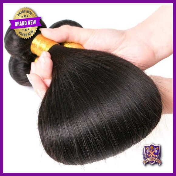 Brazilian Straight Human Hair Bundles 18 20 22 Inch Virgin Weave Extensions main image 4